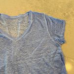 J.Crew 100% Linen Light Blue V-Neck Women's Top size XL Photo 3