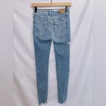 American Eagle  The Dream Jean Mid Rise Distressed Frayed Hem Jegging Jeans Photo 6
