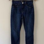 7 For All Mankind Jen7 Ankle Skinny Jeans raw hem dark Wash zip button pockets 4 Photo 0