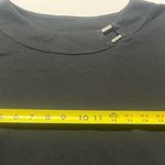 Rafaella Women’s  Boat Neck Black Cotton Knit Basic Solid 3/4 Sleeves Shirt L Photo 5