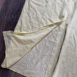 Universal Threads Butter Yellow V-Neck Cotton Short Sleeve Midi Dress with‎ Front Slit Size Small Photo 2