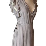 Lulus grey maxi wrap dress Gray Size XS Photo 3