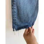 GRLFRND  Natalia High Rise Ankle Cropped Blue Denim Raw Hem Size 27 Ma Belle Amie Photo 6