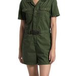 The North Face  Berkeley Cargo Green Flight Suit Romper Photo 0