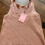 Avec Les Filles  Pink Moonbeam Ribbed Sweater Tank Top NWT Size XL X-Large Photo 7
