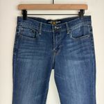 Lucky Brand Sweet N Low Bootcut Jeans Sz 4 Dark Wash Raw Hem Photo 2