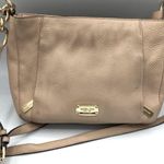 Michael Kors  Blush Tan Leather Crossbody Handbag Purse Gold Hardware Bag Photo 0