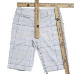 Nike  Dri Fit Tour Performance Golf Womens 6 Shorts White Plaid Active Stretch Photo 4