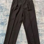 Arthur Chapnik Black Pleated Front Dress Pants Size 10 Black Photo 0