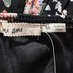 Francesca’s women’s size medium floral elastic waist and arms dressy casual NWT Black Photo 1