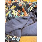 Veronica Beard  Women’s 4 Avani Silk Black Floral Long Puff Sleeve Maxi Dress Photo 9