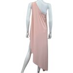 Norma Kamali Pastel Pink One Shoulder Cocktail Dress Size M Photo 2