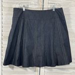 Krass&co NEW YORK CLOTHING  Denim Skirt Dark Wash w Contrast Stitching-14 Photo 0