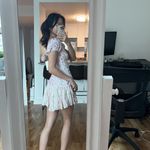 Love Shack Fancy NWT  Amini printed satin-jacquard mini dress Photo 3