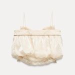 ZARA  Chic Cream Bow Top Photo 5