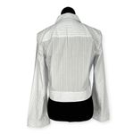 BLDWN Baldwin | Medium | Isla Wrap Top Skylight Optic White Stripe Blouse Shirt Photo 7