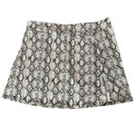 Lulu B UPF 50+ Women's 1X Snakeskin Print‎ Elastic Waist Skort Black Photo 1