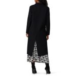 Rabanne Black Three Button Wool Long Sleeve Longline Winter Coat Size 4 Photo 3