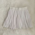 White Pleated Tennis Skirt Photo 2
