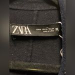Zara Stylish Navy Open Front Long Coat. Size Photo 3