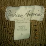 Fashion Avenue M Bolero Style Khaki Beige Crocheted Crop Knit Shrug Gray Size M Photo 2