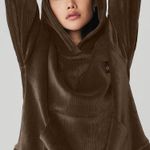 Alo Yoga New without tags Velour Baller Hoodie - Espresso Photo 0