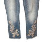 Johnny Was  The Cropped Baby Boot Jeans Mid Rise Slim Fit Embroidered Size 25 Photo 3