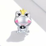 S925 Sterling Silver Gentle Frog Charm Photo 1