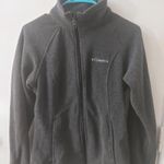 Columbia  Gray Long Sleeve Zip Up Jacket S Gorpcore Cozycore Slow Fashion Photo 0