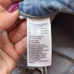 American Eagle  Super High Rise Baggy Wide Leg Ankle Distressed Light Wash Jeans Photo 5