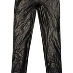 Jane And Bleecker Black Faux Leather Long Leggings Size Large NWOT Photo 0