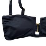 ANDIE  Cartagena Convertible Plunge Bikini Swim Top in Black NWT Photo 4