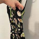 VICTORIA BECKHAM FOR TARGET English Floral Satin Dress Black Green Mini ALTERED Size M Photo 4