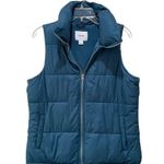 Old Navy Fleece Lined Puffer Vest Teal Size Medium Photo 1