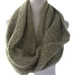 Elegant Gold Knit Infinity Scarf Photo 1