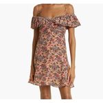 NWT ByTimo Floral Ruffle Cold Shoulder Dress Pink Size XS Photo 1