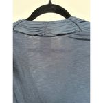 Dolan Left Coast Anthropologie Slate Blue Draped Career Top Coastal Quiet Luxury Photo 4