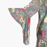 Uncle Frank NWT  Black White Striped Floral Dress Sz S Photo 2