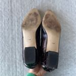 Vintage Nina Dark Brown Crocodile Patent Low Block Heel Ballet Flats Sz 7.5 Photo 4