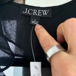 J.Crew NWT - Black Chiffon ruffle wrap top Photo 2