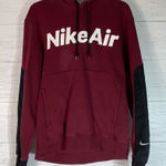 NIKE AIR  Classic Pullover Hoodie burgundy/black size small Photo 0