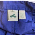 EMS Navy Blue Floral Side Zip Crop Pants Sz 8 Photo 6