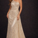 Elegant Gold Sequin One Photo 0