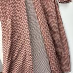 ZARA  Satin Effect Floral Print Button Front Shirt Dress Long Sleeve Duster Small Photo 9