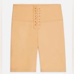 We Wore What Nwt  Lace Up Biker Bike Shorts Size Extra Small Peach Cobbler Photo 4