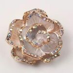 Flower Brooch / Scarf Pin #149 Gold Photo 0