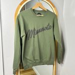 Minnesota green fleece pullover crewneck sweatshirt Photo 0
