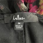 Lulus  Size Medium  Top Blouse Long Sleeve Floral Ruched Photo 6