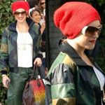 Zig-Zag Striped Green Black Track Jacket - LAMB Fall 2006 Womens Coat Photo 10