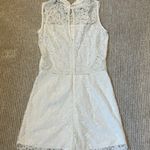 Karina Grimaldi  White Lace Romper XS Photo 1